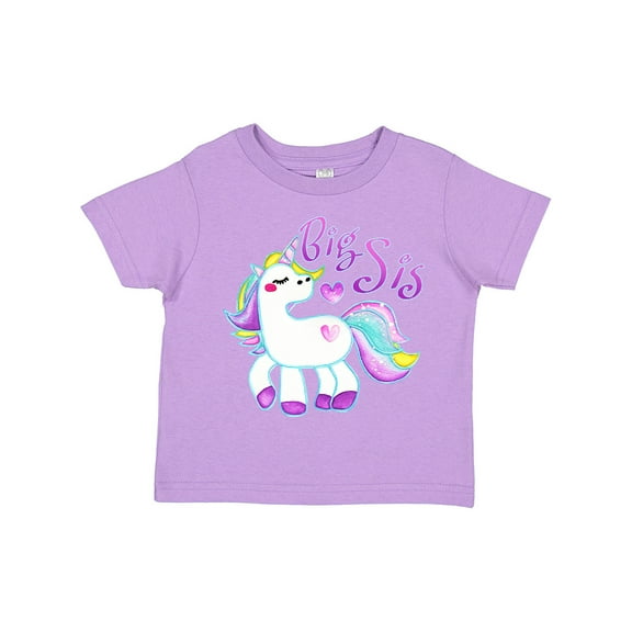 Inktastic Big Sis Unicorn Girls Toddler T-Shirt