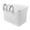 White, variant on Siruishop Front Bicycle Basket Dogs Carrier Bike Cargo Basket for Riding Travel Sports brown