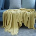 thumbnail image 1 of Striped Blanket Throw with Fringe For Chair, Couch, Picnic, Camping, Beach, & Everyday Use, 51 X 66", 1 of 5
