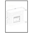 thumbnail image 5 of FESTIVO 45 in. Freestanding Electric Fireplace in Gray, 5 of 10