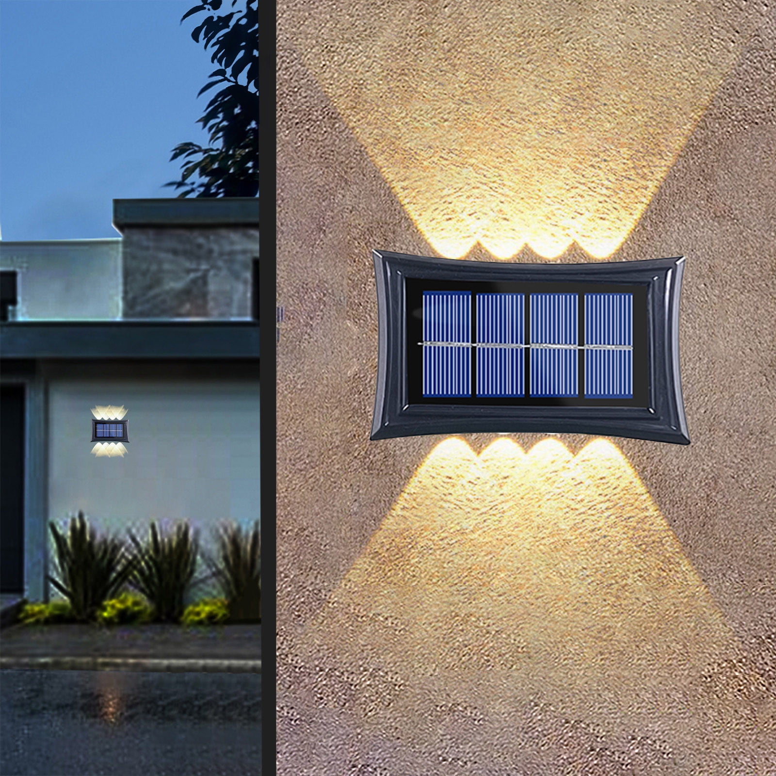 Aidoshy LED Outdoor Solar Lights, Land-scape Spotlights, Garden Lights, Wireless Solar Powered Outdoor Lights/Lighting For Yard, Walkway,Solar Street Lights Outdoor