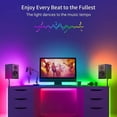 thumbnail image 2 of LED Strip Light Music Sync Color Changing LED Light Strip with Remote Waterproof USB LED Strip TV Backlights for Home Decoration TV PC Mirror, 2 of 8