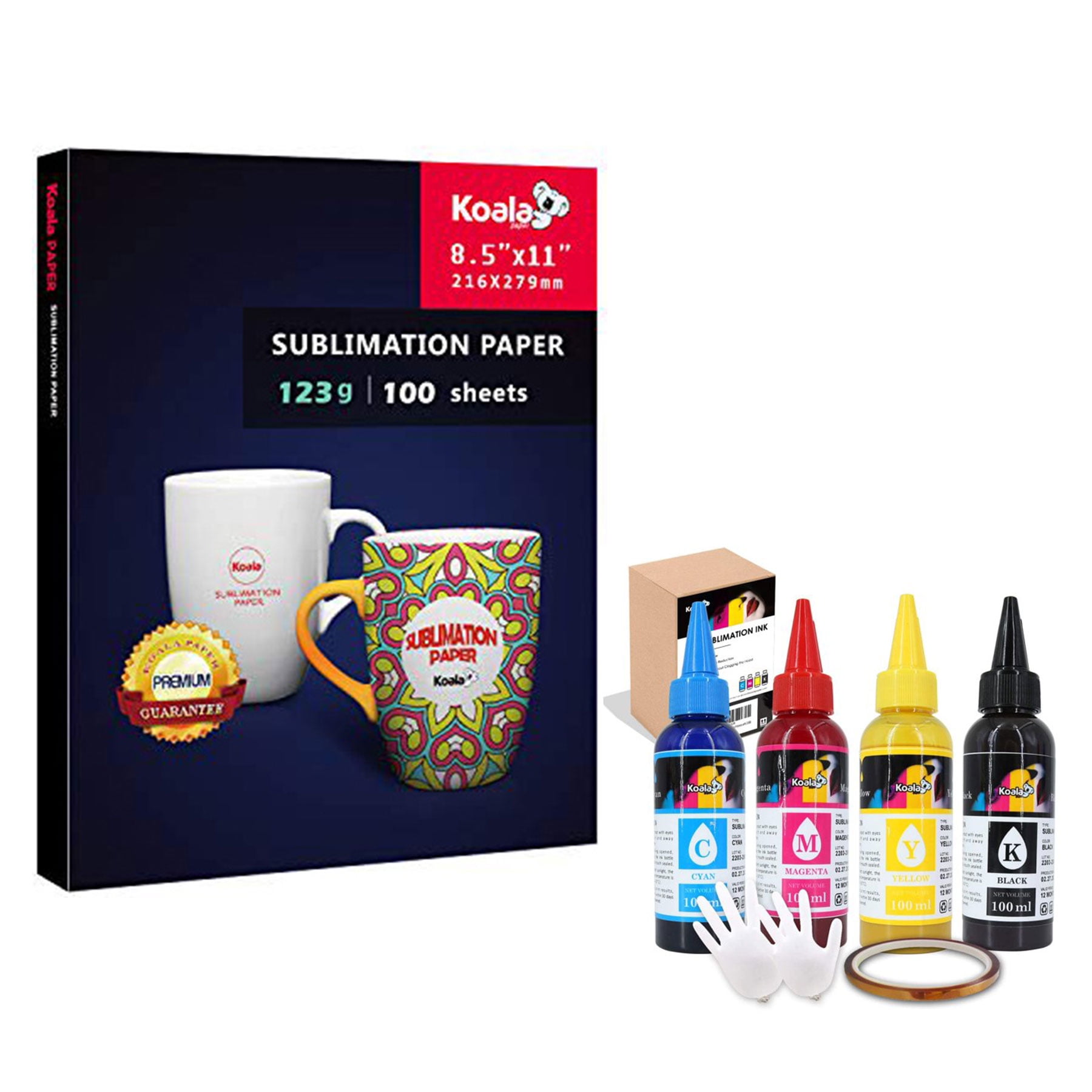 Dye Sublimation Transfer Paper for Virtuoso and Epson 100 sheets 8.5x11 per pack 