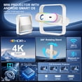 thumbnail image 5 of [1200ANSI&Auto Focus] Salange 1080P Full HD Portable Projector with 4K Support, Built-in Ambient Lighting with Dolby Vision,WiFi 6 & Bluetooth 5.4, Auto Keystone & Focus for Home Theater Movies, 5 of 10