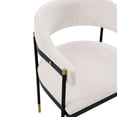 thumbnail image 4 of Manhattan Comfort Lia Dining Armchair with Metal Frame in Cream - Set of 2, 4 of 10