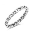 thumbnail image 1 of Sterling Silver Infinite Braided Band Ring, 1 of 3