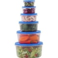 thumbnail image 5 of MILTON Nestable Mixing Bowls with Lids 6 Pack Reusable Plastic Blue, 5 of 8