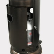 Patio Heater- 87 Tall AZ Patio Heater with Table- Hammered Bronze