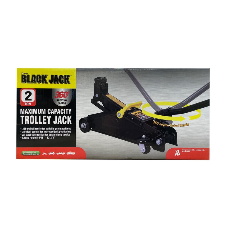 Black Jack 2 Ton Hydraulic Trolley Jack with 360° Rotation Handle