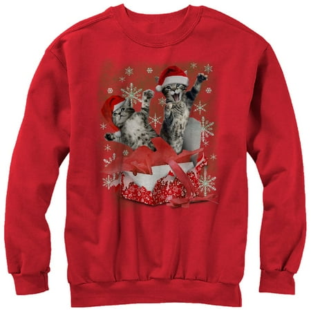 women 39 s kitten ugly christmas sweater gift surprise womens christmas sweater walmart