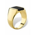 thumbnail image 2 of PalmBeach Jewelry Men's Emerald-Cut Genuine Black Onyx Classic Ring Gold-Plated, 2 of 6