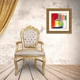 thumbnail image 3 of Goldberger, Jennifer 26x26 Gold Ornate Wood Framed with Double Matting Museum Art Print Titled - Bright Composition I, 3 of 4