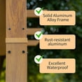 thumbnail image 4 of Ataucjin Patio Pergola, Retractable Pergola Canopy For Backyards, Gardens, Patios, Aluminum Frame Modern Metal Grill Gazebo With Windproof Fixing Strap, 4 of 6