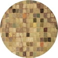 thumbnail image 1 of Ahgly Company Indoor Square Patterned Cantaloupe Orange Area Rugs, 3' Square, 1 of 6