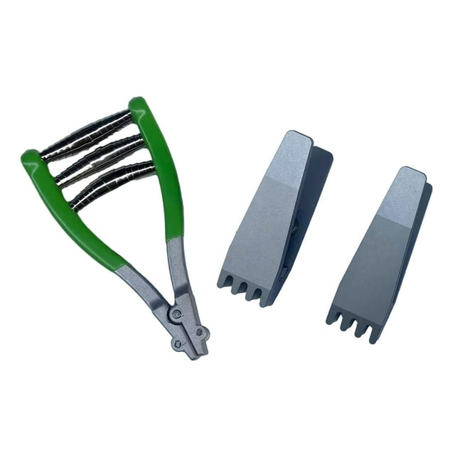 S SERENABLE Badminton Starting Clamp 3 Spring Stringing Tool for Badminton Racket Squash Green