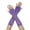 Purple, variant on INSPIRE CHIC Women's Elbow Length Elastic Fishnet Fingerless Arm Gloves Purple One Size
