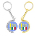 thumbnail image 1 of Soy de Italia Anillo de oro de metal llavero llavero, 1 of 4