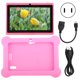 thumbnail image 3 of Equipo informático de tableta PC para niños con tableta para niños de alta definición de 7 pulgadas 1 + 8G rojo 100240 V (EE. UU.), 3 of 8