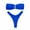 ZD Blue, variant on 2 Piece Swimsuit for Women Solid Color Strapless Backless Gathering Separate Bikini Black Women's Swimwear S