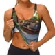thumbnail image 3 of Balery Charming Garden Patio Sujetadores deportivos con espalda cruzada para mujer, acolchados, sin costuras, de alto impacto, ideales para yoga, gimnasio, entrenamiento y fitness.-Large, 3 of 8