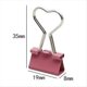 thumbnail image 2 of Clips Metálicos para Carpetas con Forma de Corazón, 60 Piezas, Color Rosa., 2 of 5