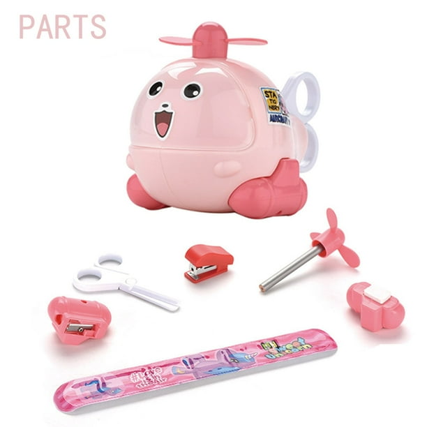 Case Aeroplane School Stationary Set Kids Stationary Plane Back To School Stationery Stationary Supplies For Students heqiyong LED