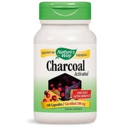 Nature's Way Charcoal Activated Capsules, 280 mg 100 Each - (Pack of 3)