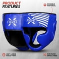 thumbnail image 2 of FightX Boxing Headgear For Youth MMA Training, MuayThai, Sparring Helmet For Protector (Blue, S/M), 2 of 7