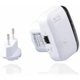 thumbnail image 2 of Repetidor WiFi 300 Mbps, 2,4 GHz, extensor de red de largo alcance, puerto Ethernet, WPS, modo AP, fácil instalación, compatible con todos los dispositivos WLAN) enchufe de la UE, 2 of 5