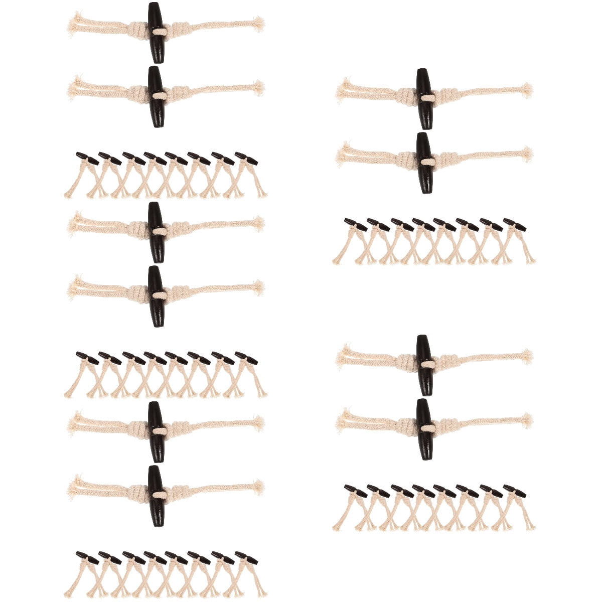 Raindrops 50 Pairs of Toggle Buttons Wood Clothing Toggle Buttons Retro Clothes Buttons Coat Buttons