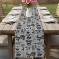 thumbnail image 4 of Farmhouse Country Table Runner - 70 Inch Long Vintage French Garden Horse Swan Cotton and Linen Blended Dress Scarves Farmhouse Table Runner for Kitchen Dining, Coffee Table, 13" x 70", 4 of 8