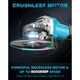 thumbnail image 2 of Huajiang Tech Cordless 125 mm 20V Angle Power Grinder 9000 RPM, 2 of 12