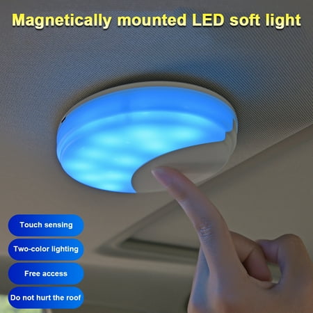 

Car Roof Reading Lamp Magnet Adsorption Rechargeable Led Night Light For Bedroom Corridor Cabinet