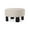 Cream, variant on Maven Lane Celia Contemporary Upholstered Ottoman with Refined Brown Wood Finish