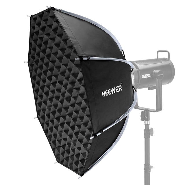 Softbox NEEWER octogonal de 28/70 cm con rejilla en forma de panal para Bowens