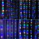 thumbnail image 2 of Cortina de luz LED de 4 colores, USB Power 320 LED Multicolor Light String, 33.2 Meter 8 Mode Remote Flashing Mode Fairy String Lights, Wedding Party Home Garden Dormitorio Outdoor Interior Wall Decor Adepaton CJWUS-2039, 2 of 8
