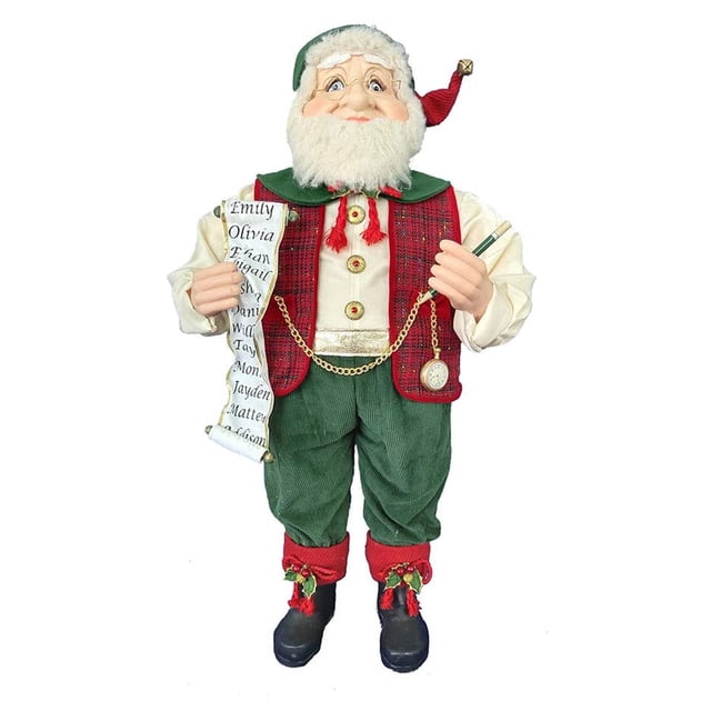 Kurt Adler 36 In Kringles Elf Figurine for Fans and Collectors, Red