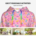 thumbnail image 4 of Haiem Donut for Women's Fashion Hoodies & Sweatshirts with Kangaroo Pocket,Hooded Sweatshirt with Eye-catching Drawstrings-Small, 4 of 7