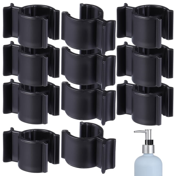 ELAYARD 30Pcs Black Plastic Lotion Pump Clip Locks for Daily Use Bottles