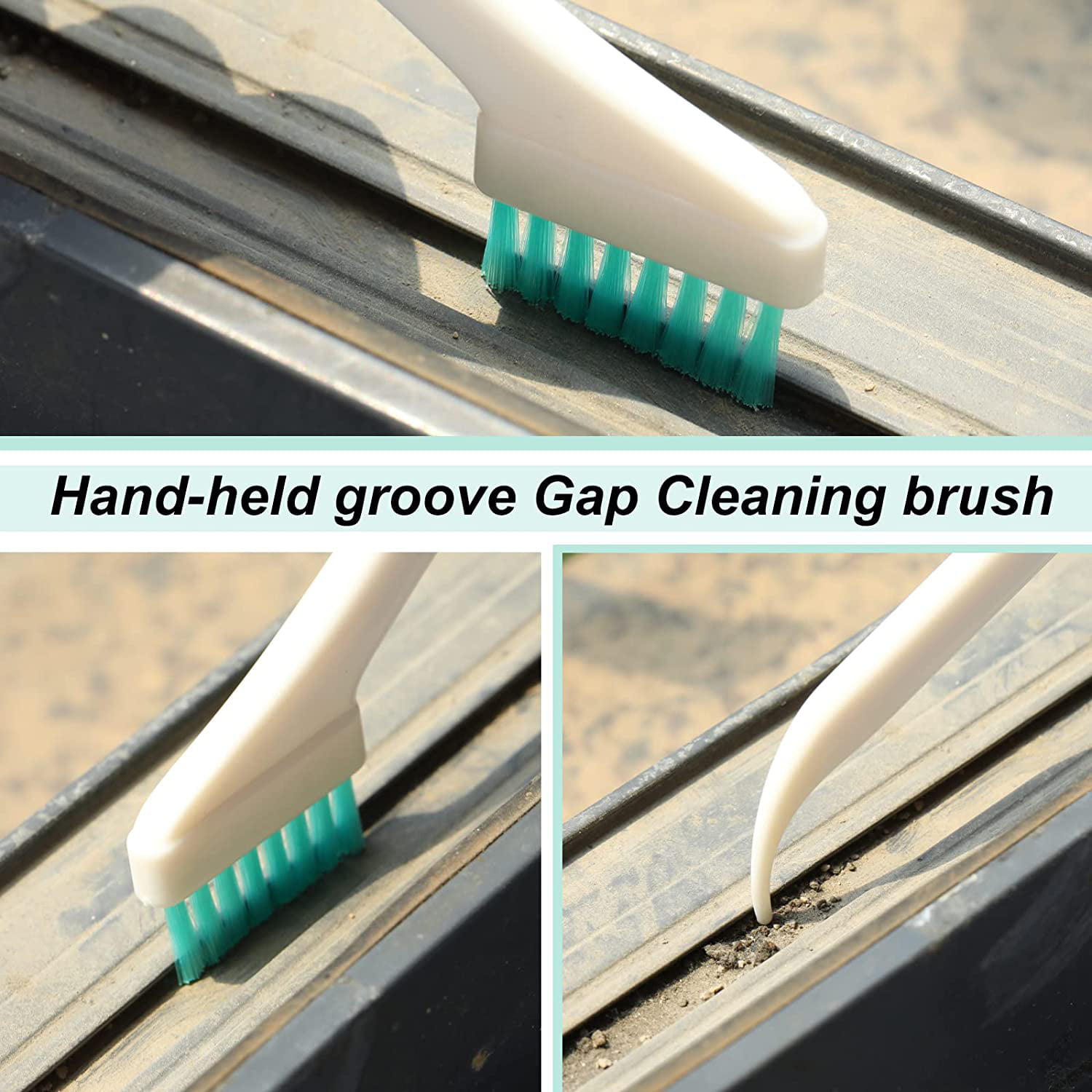 3pcs/set, Tiny Window Door Track Groove Gap Cleaning Scrub Brush Set,  Utility Deep Detail Scrubber Cleaner Tool With Thin Handles For Small Hole  Corner Spaces Of Bottle Caps, Grout, Tile, Keyboard
