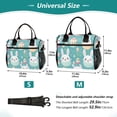 thumbnail image 2 of Rabbits Easter Eggs Cooler Bag Lunch Bag Soft Cooler Cooling Tote Insulated Lunch Box for Adult Men Women, 2 of 6