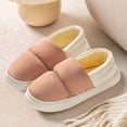 thumbnail image 5 of Taqqpue House Slippers for Women Down Cotton Slippers In Fall and Winter With Non-Slip Heel for Indoor Home Use Thickened and Warm, 5 of 7
