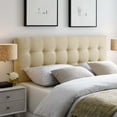 thumbnail image 2 of Tufted Headboard, Queen, Beige, Fabric, Hotel Bedroom, Modern Contemporary, HB38015, 2 of 8