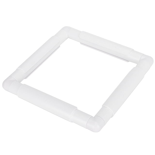 Marco de bordado de forma cuadrada, aro de bricolaje, herramienta de artesanía de punto de cruz, suministros de costura rectangulares de 8 x 8 pulgadas