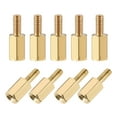 thumbnail image 2 of Uxcell Brass M2.5 8mm+6mm Male-Female Hex Standoff 20 Pack, 2 of 5