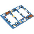 thumbnail image 3 of NICKSUN Cute Animal Dogs Puppy Combination Wall Plate, 3 Gang 3 Rocker Outlet Cover Decorative Switch Plate for Office Home Decor, 4.5 x 6.38 Inch, 3 of 7