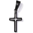 thumbnail image 1 of 5Pcs 304 Stainless Steel Pendants Hollow Cross Electrophoresis Black for Women DIY Necklace Bracelet Earring Jewelry Craft Making 19.5x11x1.2mm Hole: 3.5x7mm, 1 of 2