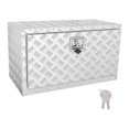 thumbnail image 1 of Caja de herramientas para caja de camioneta, organizador de almacenamiento, de aluminio, contenedor con cerradura, de herramientas para viajes, Plata, 1 of 8