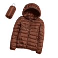 thumbnail image 6 of Womens Winter Parka Jackets Solid Color Long Sleeved Zipper With Pocket Lightweight Cotton Jacket Savings up to 30% off, 6 of 8