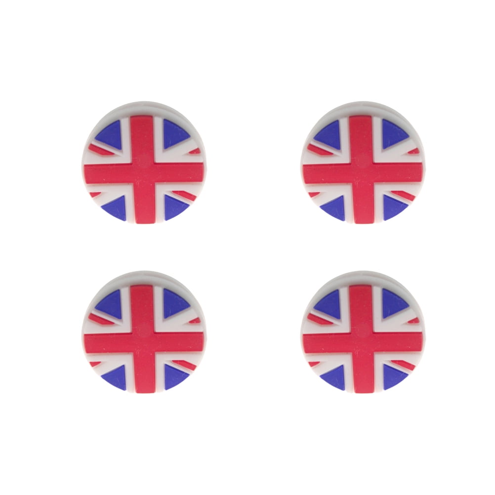 4 Pcs Silicone Tennis Racket Vibration Dampeners UK Flag Pattern Tennis